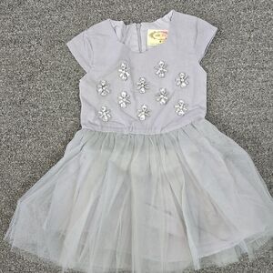 Joyfolie Lavender Dress with Crystal Accents